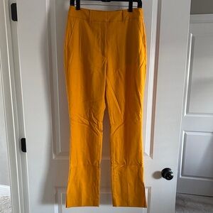 White House Black Market Mustard Flare Pants